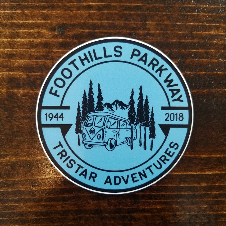 Foothills Parkway Blue Decal