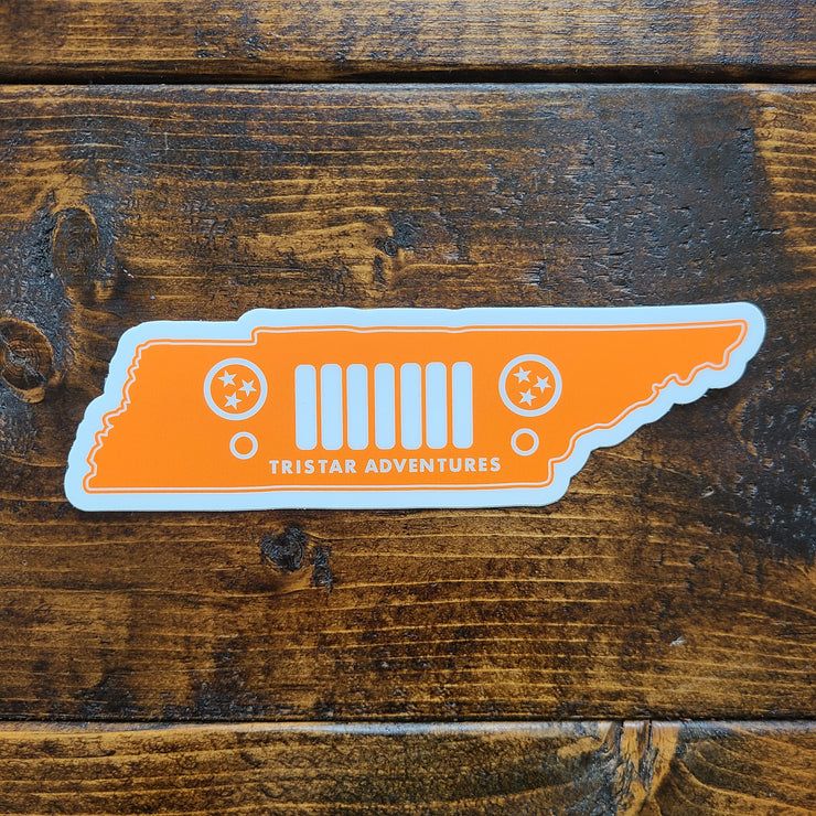 Tristar Jeep Decal – Orange