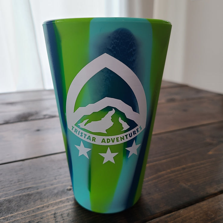 16oz Blue and Green Pint Glass from SiliPint