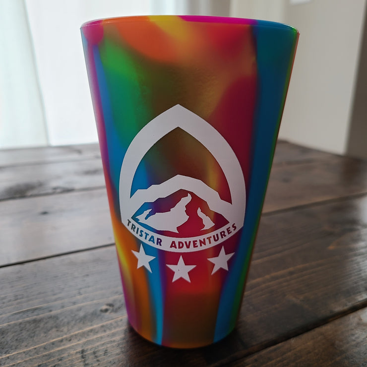 16oz Multi Colored Pint Glass from SiliPint