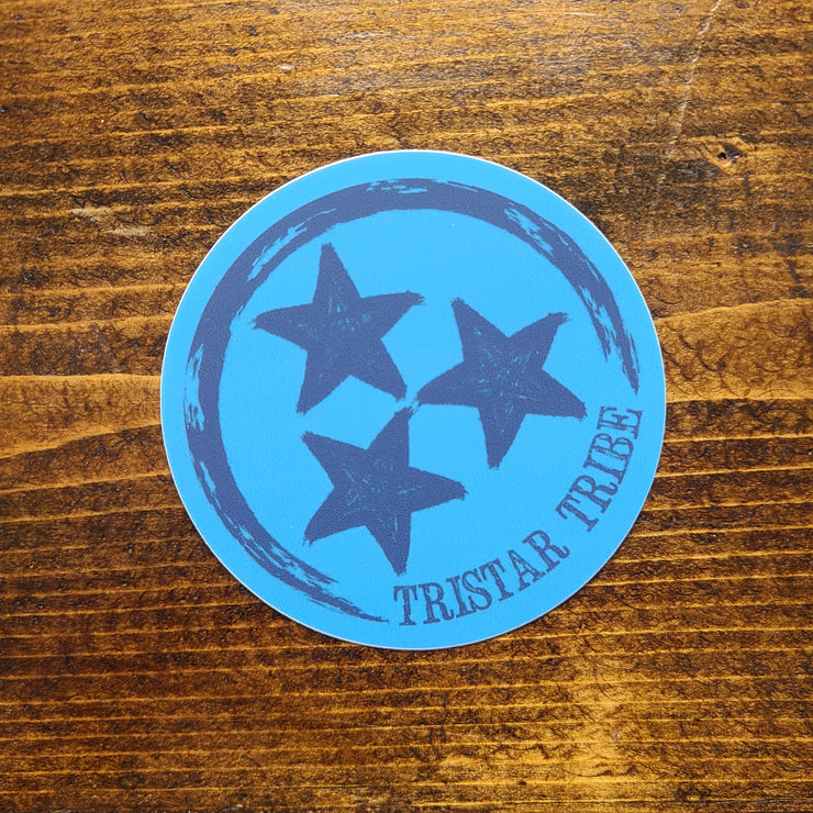 Blue Tristar Tribe Decal
