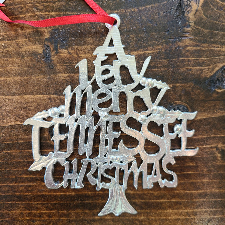 A Very Merry Tennessee Christmas – Pewter Ornament